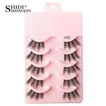 (5 Pairs 1005) Half Eyelashes False Lashes 10-5 Pairs Cat Eye Eyelashes Eyelash Extension 3D Mink Half Lash Natural Makeup faux Cils maquiagem