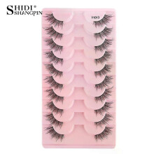 (10 Pairs 1013) Half Eyelashes False Lashes 10-5 Pairs Cat Eye Eyelashes Eyelash Extension 3D Mink Half Lash Natural Makeup faux Cils maquiagem