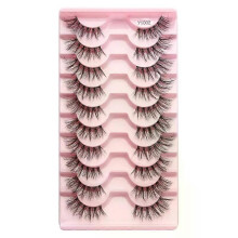 (10 Pairs Y1002) Half Eyelashes False Lashes 10-5 Pairs Cat Eye Eyelashes Eyelash Extension 3D Mink Half Lash Natural Makeup faux Cils maquiagem