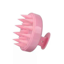 (B-pink)Silicone Shampoo Brush Head Scalp Massage Comb Hair Dye Tint Oil Applicator Bottle with Brush Barber Salon Hair Styling Tools