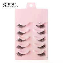 (5 Pairs 1011) Half Eyelashes False Lashes 10-5 Pairs Cat Eye Eyelashes Eyelash Extension 3D Mink Half Lash Natural Makeup faux Cils maquiagem