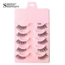 (5 Pairs 1006) Half Eyelashes False Lashes 10-5 Pairs Cat Eye Eyelashes Eyelash Extension 3D Mink Half Lash Natural Makeup faux Cils maquiagem