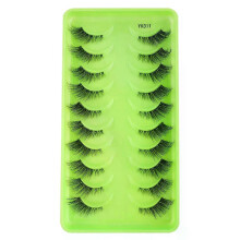 (10Pairs-YK311) 3/10 Pairs Half Lashes Makeup Natural Long Cat Eye Lashes Dramatic False Eyelashes Soft Faux Cils Fake Eyelash Extensions Tool