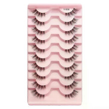 (10 Pairs Y1006) Half Eyelashes False Lashes 10-5 Pairs Cat Eye Eyelashes Eyelash Extension 3D Mink Half Lash Natural Makeup faux Cils maquiagem