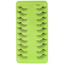 (10Pairs-YK310) 3/10 Pairs Half Lashes Makeup Natural Long Cat Eye Lashes Dramatic False Eyelashes Soft Faux Cils Fake Eyelash Extensions Tool