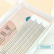 (C 0.07mm, Brown-10mm) Brown Lashes A Type False Eyelashes 8-12mm Fake Lashes Natural Fairy Lash Korean Makeup Strand Eyelash Cluster Eye Lashes