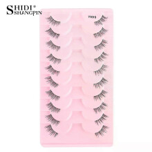 (10 Pairs Y1016) Half Eyelashes False Lashes 10-5 Pairs Cat Eye Eyelashes Eyelash Extension 3D Mink Half Lash Natural Makeup faux Cils maquiagem