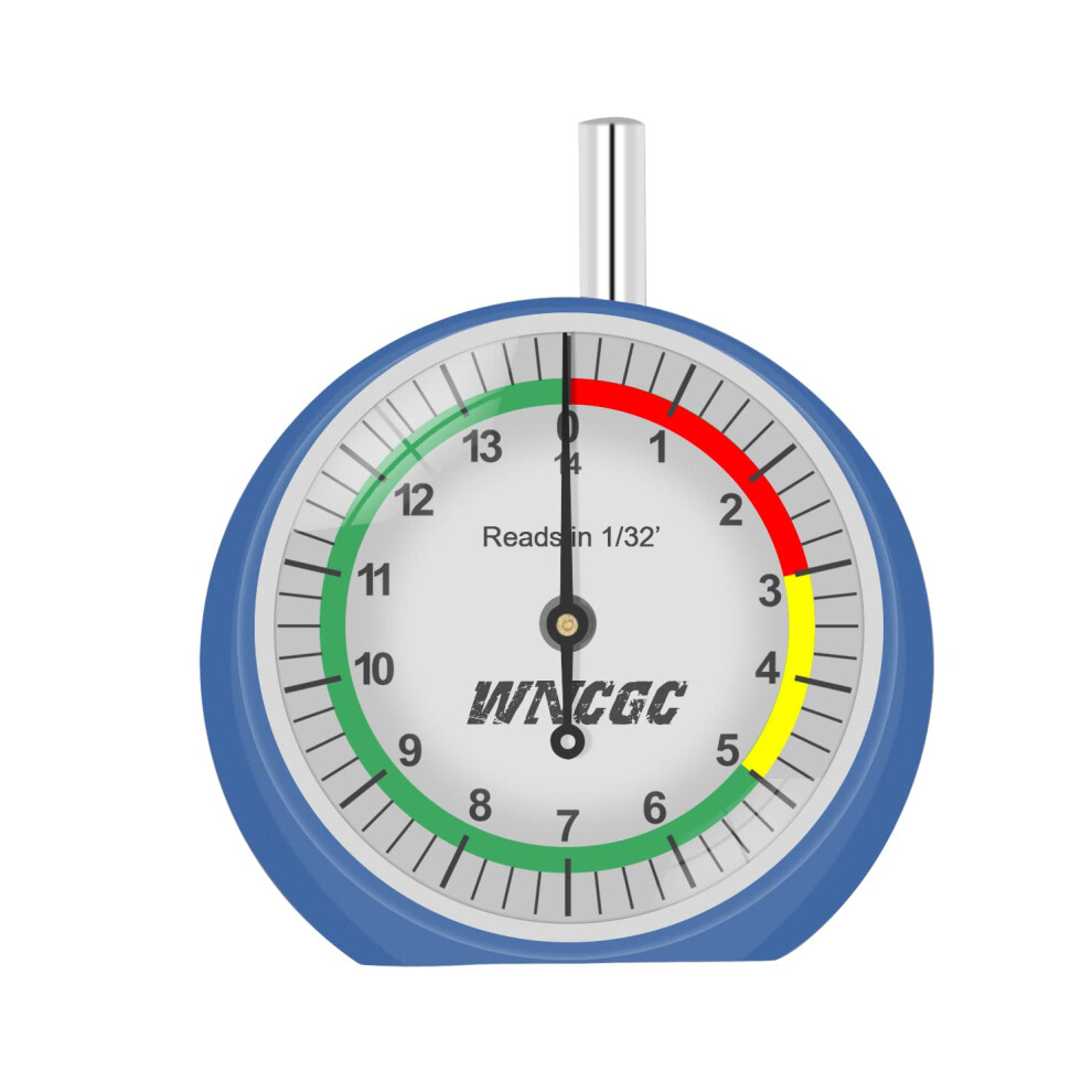 Tire Tread Depth Gauge With Colorcoded Dial For Precision Measurement On Car, Motorcycle And Truck 9174973484318