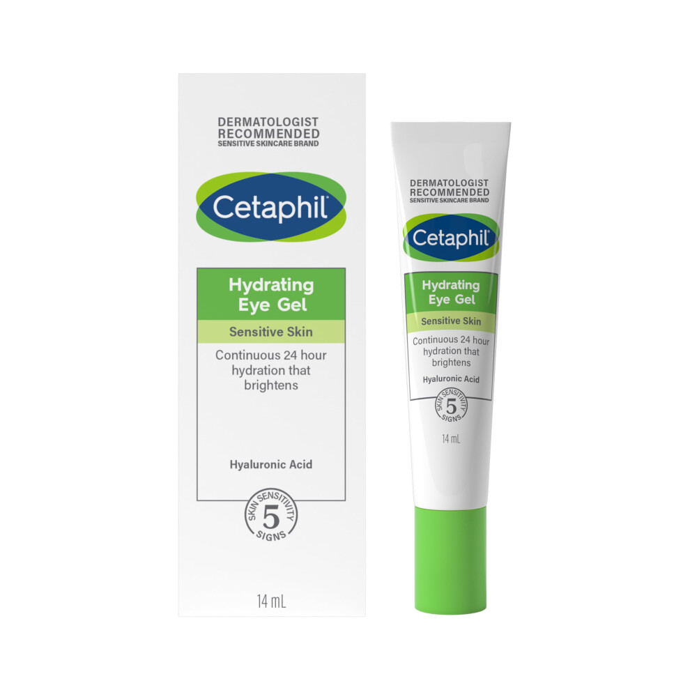 Cetaphil Cream/Dark Hyaluronic Acid Eye Gel, 14Ml, Eye With Niacinamide, Visibly Reduce Circles, Vegan-Friendly