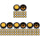 128Pcs Durable Yellow Plastic Wheels for DIY Car Models and Crafts 4