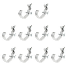 60Pcs Silver Aluminum Stage Light Hooks Strong Practical Lamp Supports
