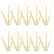 40Sets Wear-Resistant Plastic Clock Hands Elegant DIY Clock Parts Gold
