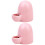 2Pcs Self-Dispensing Pet Feeder Pink for Hamsters Rabbits Small Pets 5