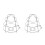 2Pcs Silver Iron Fire Sprinkler Covers for Residential Use 8