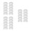 30Pcs Nonwoven Hard Hat Inner Pads White Sweat Absorbing Liners 5