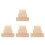 96Pcs Multi-Function Wooden Rulers in Khaki for School Math Office Use 10
