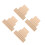 96Pcs Multi-Function Wooden Rulers in Khaki for School Math Office Use 6