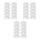 30Pcs Nonwoven Hard Hat Inner Pads White Sweat Absorbing Liners 8