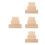 96Pcs Multi-Function Wooden Rulers in Khaki for School Math Office Use 8