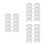 30Pcs Nonwoven Hard Hat Inner Pads White Sweat Absorbing Liners 4