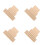 96Pcs Multi-Function Wooden Rulers in Khaki for School Math Office Use 5