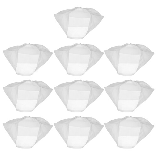 30Pcs Nonwoven Hard Hat Inner Pads White Sweat Absorbing Liners 2