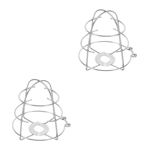 2Pcs Silver Iron Fire Sprinkler Covers for Residential Use 2