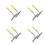 8Pcs Multi Use Shower and Car Glass Squeegee with Long Handle 8