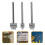 Steel Punch Hole Punch Kit Silver 3pcs 8