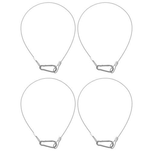 5 Pack Steel Security Cable Cycling Locks With Loops Garden Ties 2