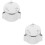2Pcs Metal Faucet Handle Silver Universal Bathroom Kitchen Replacement 7