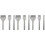 9Pcs Silver Punch Prong Tool Set for Precise Stitching 4