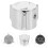 2Pcs Metal Faucet Handle Silver Universal Bathroom Kitchen Replacement 10
