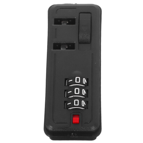2Pcs Compact Black Combination Locks for Universal Travel Luggage Use 2