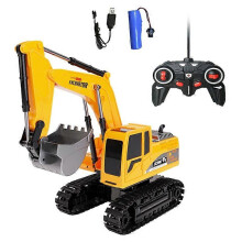 New 1:24 RC Truck 2.4G Wireless Remote Control Excavator Rechargeable Simulation