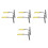 8Pcs Multi Use Shower and Car Glass Squeegee with Long Handle 7