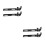 4Pcs Universal Adjustable Solo Seat Mounting Brackets with Black Alloy 7