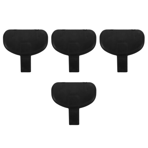 4Pcs Stroller Head Support Cushion Black Plastic Baby Neck Rest Pad 2