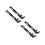 4Pcs Universal Adjustable Solo Seat Mounting Brackets with Black Alloy 6
