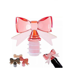 (black) Bow Wine Stopper,Wine Bottle Stopper,Silicone Wine Bottle Stopper