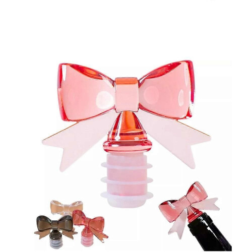 (black)Bow Wine Stopper,Wine Bottle Stopper,Silicone Wine Bottle Stopper