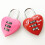 Multi-Color Heart Combination Padlocks for Luggage and Lockers 6