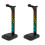 2Pcs LED Headphone Stand with USB Hub Black Multipurpose Desk Holder 2