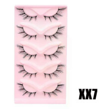 (XX7) DINGSEN Cat Eye Lashes 10pairs False Eyelashes Natural Eyelashes Anime Winged Clear Band Lashes Fake Eyelash Manga Lashes Makeup