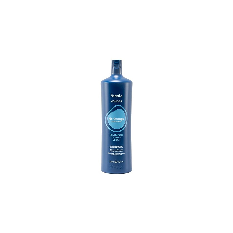 Fanola Orange/Light Wonder No Shampoo, Neutralizing Highlights Shampoo For Blonde And Brown Hair With Immediate Toning Action, Sls/Sles Free