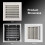 Ventilation Access Panel Aluminum Alloy Waterproof Rustproof Shutter Style with Filter 50x55cm 2