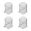 4Pcs Offroad Vehicle Silver Engine Coil Covers with Easy Installation 6