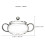 Glass Pot With Lid Heat Resistant Serving Dish 2pcs 10