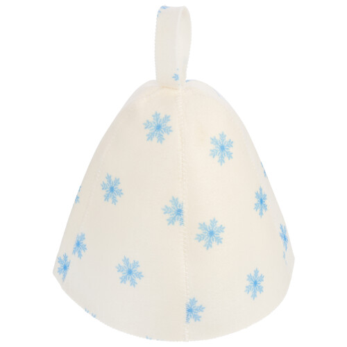5Pcs White Felt Sauna Hats Women Thickened Durable Bath Caps