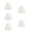 5Pcs White Felt Sauna Hats Women Thickened Durable Bath Caps 10